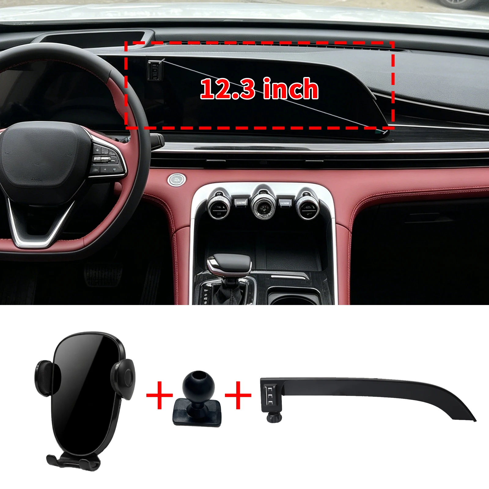 for EXEED RX 2023 2024 2025 2026 LHD Mobile Phone Bracket, Dashboard Mount Simple Installation Car Accessories