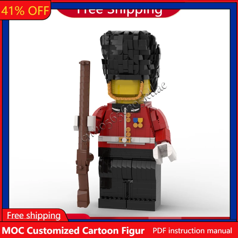 

1234 PCS Customize Famous Royal Elite Guard Brickheaded Model DIY Creative Puzzle Stes Birthday Cartoon Anim Figures Toys Gifts