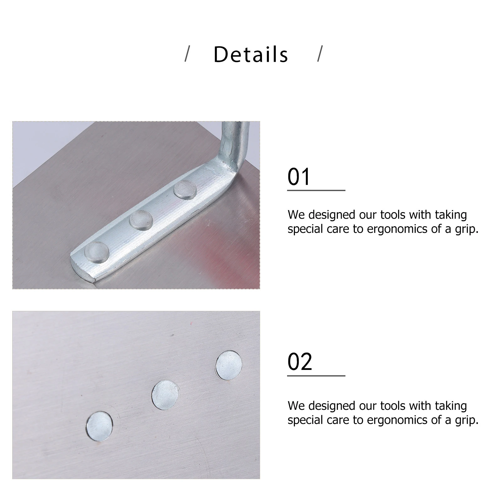 

Steel Blade Brick Trowel Concrete Finishing Trowel Ergonomic Handle for Leveling Spreading Plaster Cement Application Tool