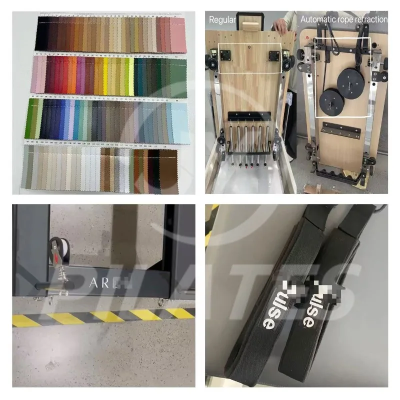 YTYIN الصالة الرياضية المنزل اللياقة البدنية تمارين بيلاتيس المصلح مخصص بناء الجسم خشبية قابلة للطي بيلاتيس المصلح رائجة البيع بيلاتيس المصلح #4