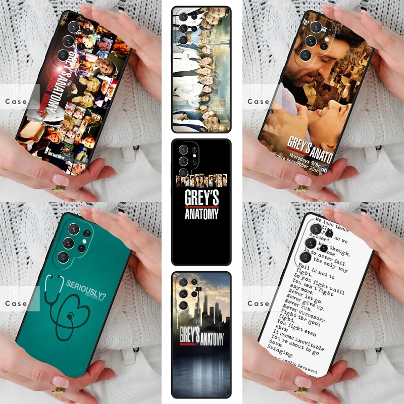 Capa de Celular TPU de Enfermeira de Grey's Anatomy para Samsung Galaxy S26 S25 S24 S23 S22 S21 S20 Note10 Plus FE Ultra