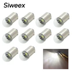 10x BA9S LED Bulbs Clearance Light T4W Car Side Marker Reading Map Door Dome Lamp Interior License Plate Light White DC 12V