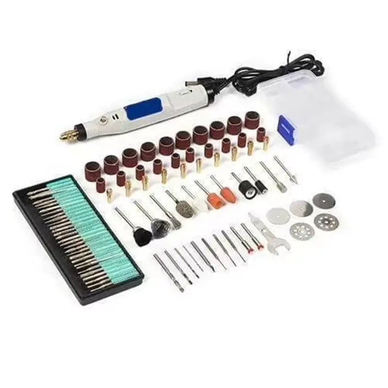 A21I-18V Engraving Pen Mini Drill Rotary Tool With Grinding Accessories Set Mini Engraving Pen 76 Pieces Set EU Plug