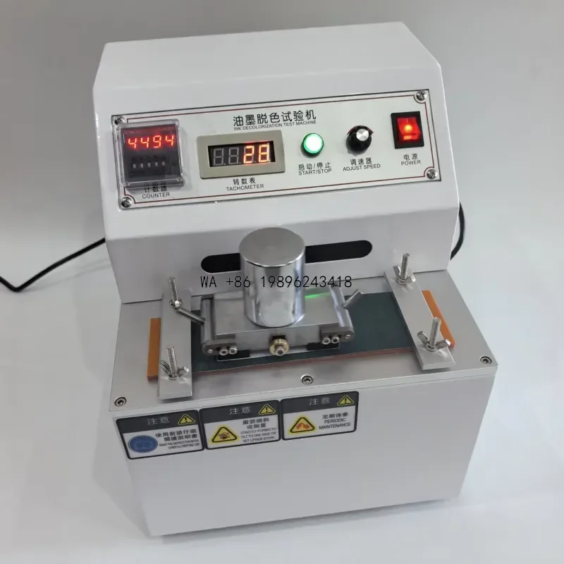 Wmwmnu Ink Rub Tester Ink Abrasion Resistance Testing for Printed Paper Paperboard Labels Dry Wet Rub Test