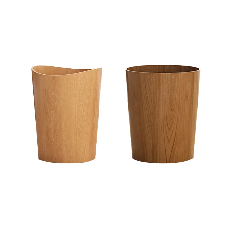 

Nordic Trash Bin, Wooden Home Living Room, Office Desktop, Creative and Minimalist Small Paper Basket