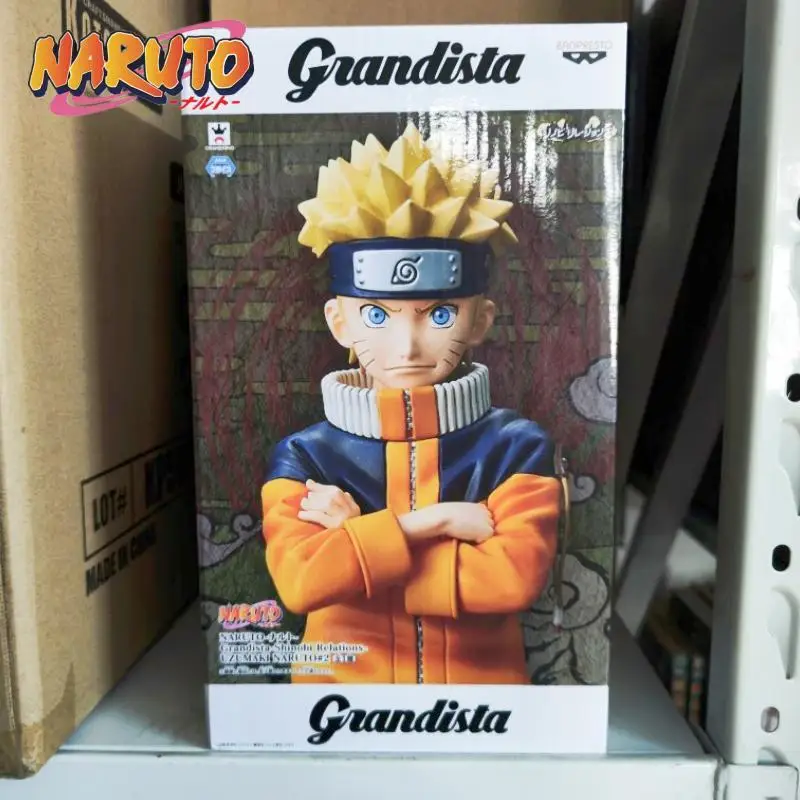 In Stock Original NARUTO SHIPPUDEN GRANDISTA NERO Kakashi Bandai Anime Model Toys Action Figure Collectible Gift Xmas