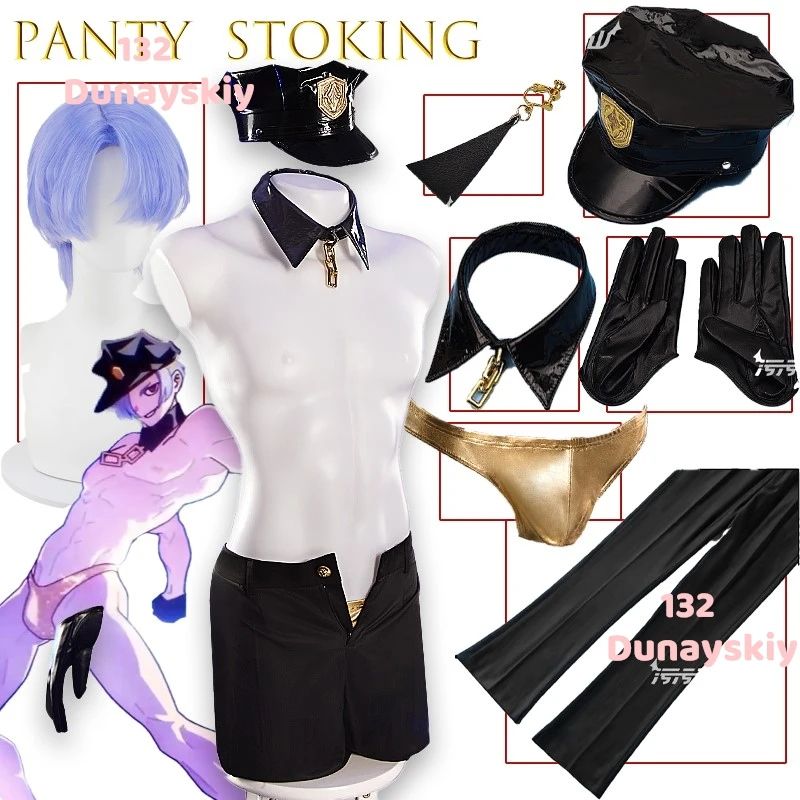 ชุดคอสเพลย์อนิเมะแองเจิลบราเธอร์ ชุดแคทสูทลาเท็กซ์ พร้อมถุงน่องและสายรัดถุงน่อง สีดำขาว วิกผมจิไร เคอิ แบบสั่งทำพิเศษสำหรับฮาโลวีน