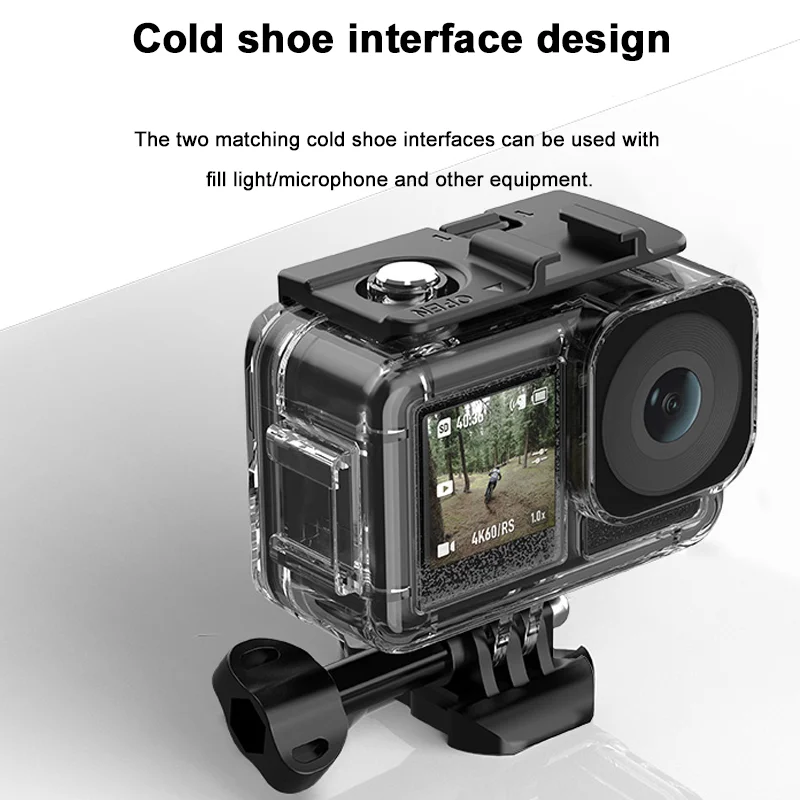 Waterproof Case 40M Deep Diving Underwater Housing Shell for DJI Osmo Action 5 4 3 Action Camera Accessories