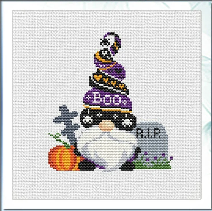 

Dwarf Purple Pumpkin 24-26 Cross Stitch Kit Aida Count Unprint Canvas Stitches Embroidery DIY Handmade Needlework