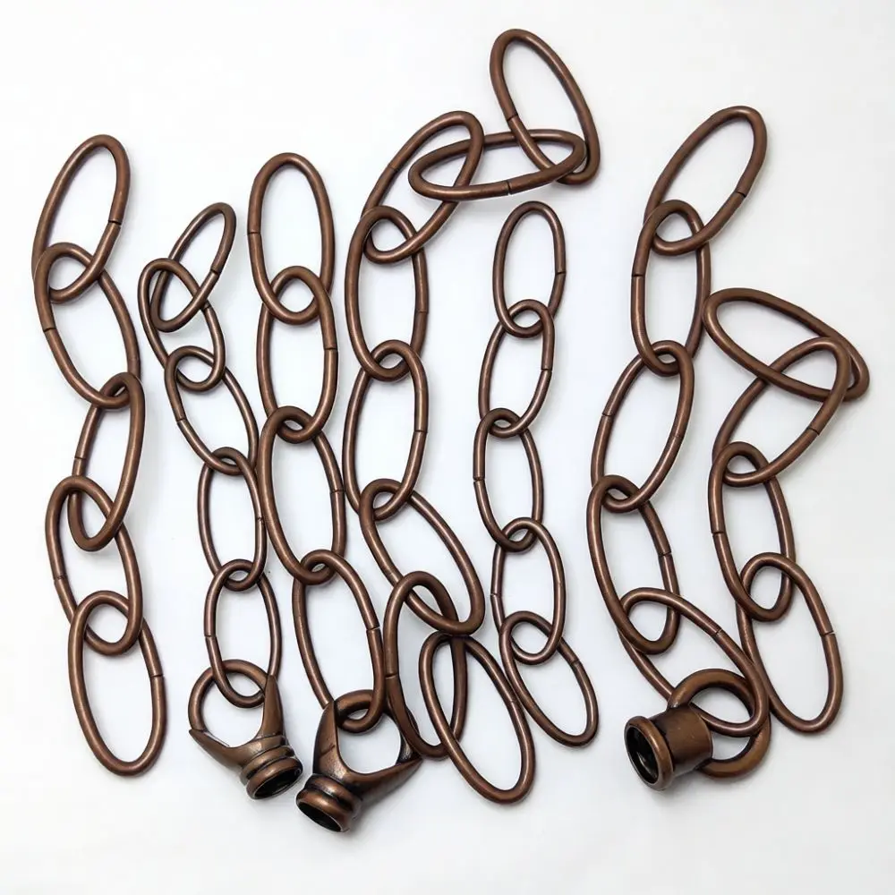 Retro Decorative Iron Chain Bronze Finish Accessory For Industrial Pendant Light Chandelier Hanging Support Part