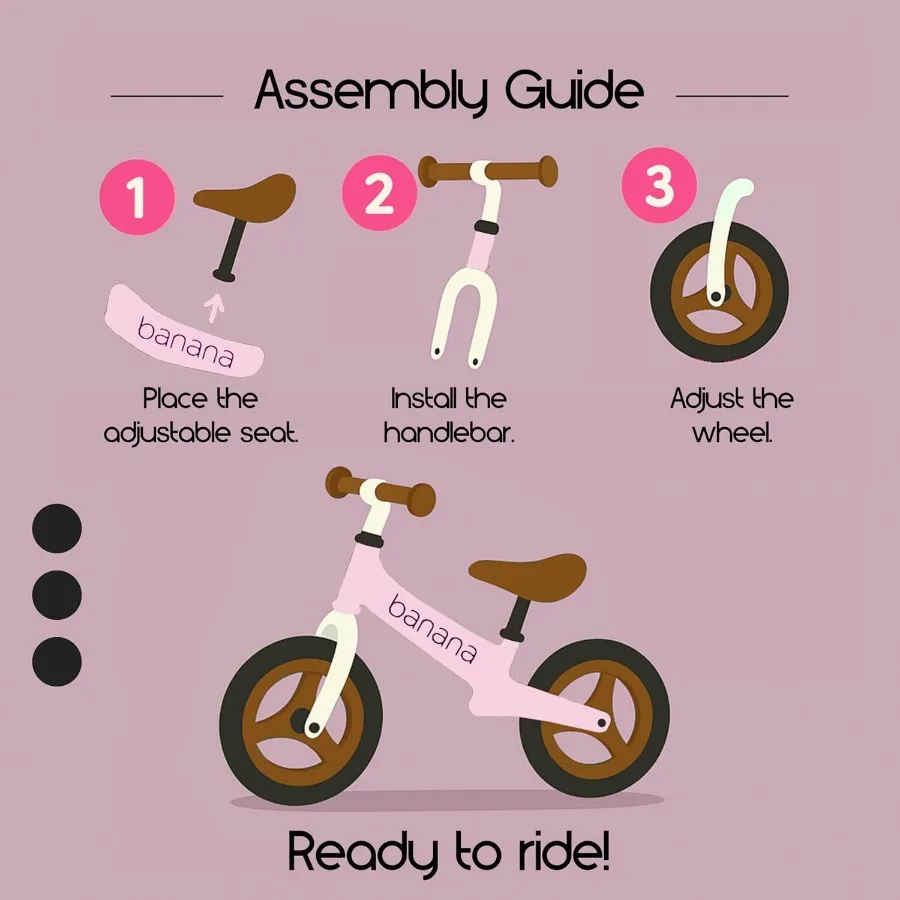 Kids Balance Bike - No Pedal Kids Bikes - Walking Bicycles - Beginner Lightweight Sports Training Bicycle for Boys and Girls - A