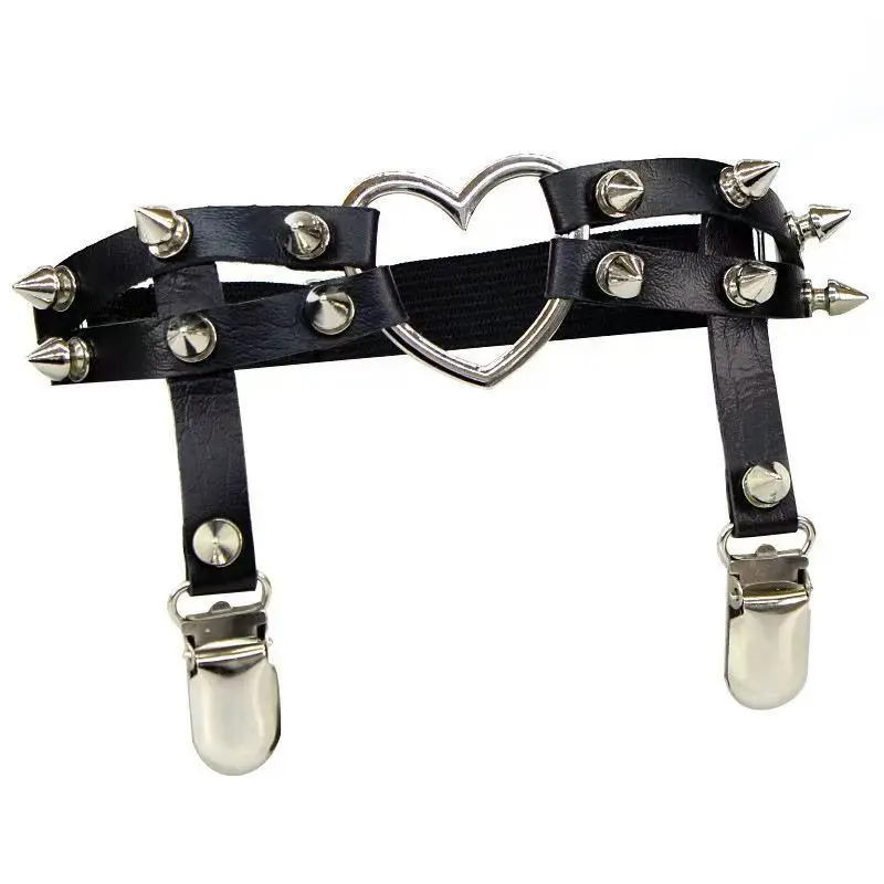 1pc Creative Trendy Thigh Leg Loop Adjustment Anti Slip Buckle Sock Clip Garter Belt Clip Sock Elastic Thigh Loop