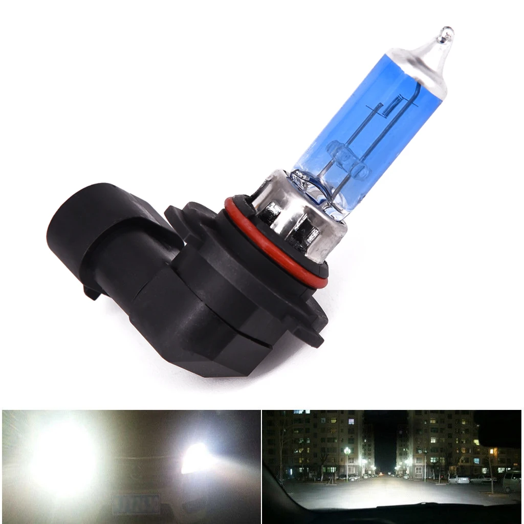 Quartz Dark Blue Car 12V 1Pcs Xenon Halogen Headlight White Super Bright Fog Light 100W Daytime Running Lights