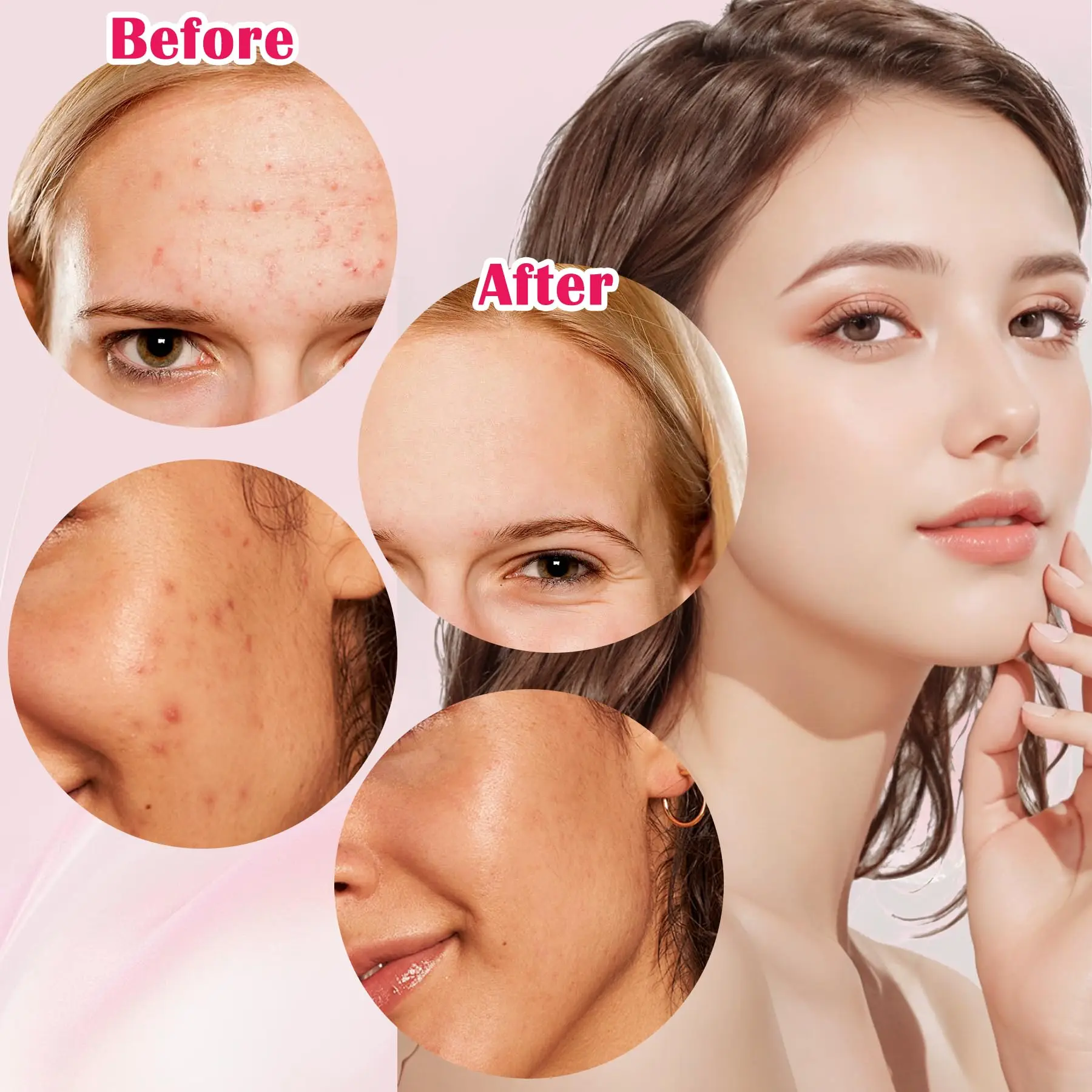 Srebrny 4-pak Zestaw do usuwania zaskórników Zestaw do usuwania zaskórników - do usuwania przebarwieni, usuwania zaskórników Pielęgnacja skóry twarzy (z pudełkiem)