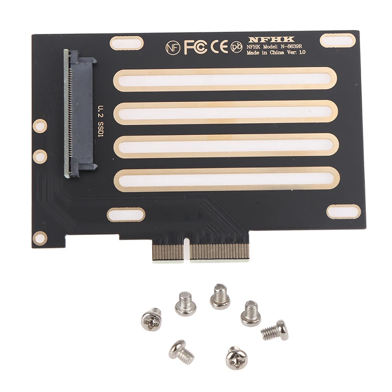 U.2 SFF-8639 ถึง PCI-E X4 3.0 Riser การ์ด SFF-8639 ถึง SSD อะแดปเตอร์ขยาย