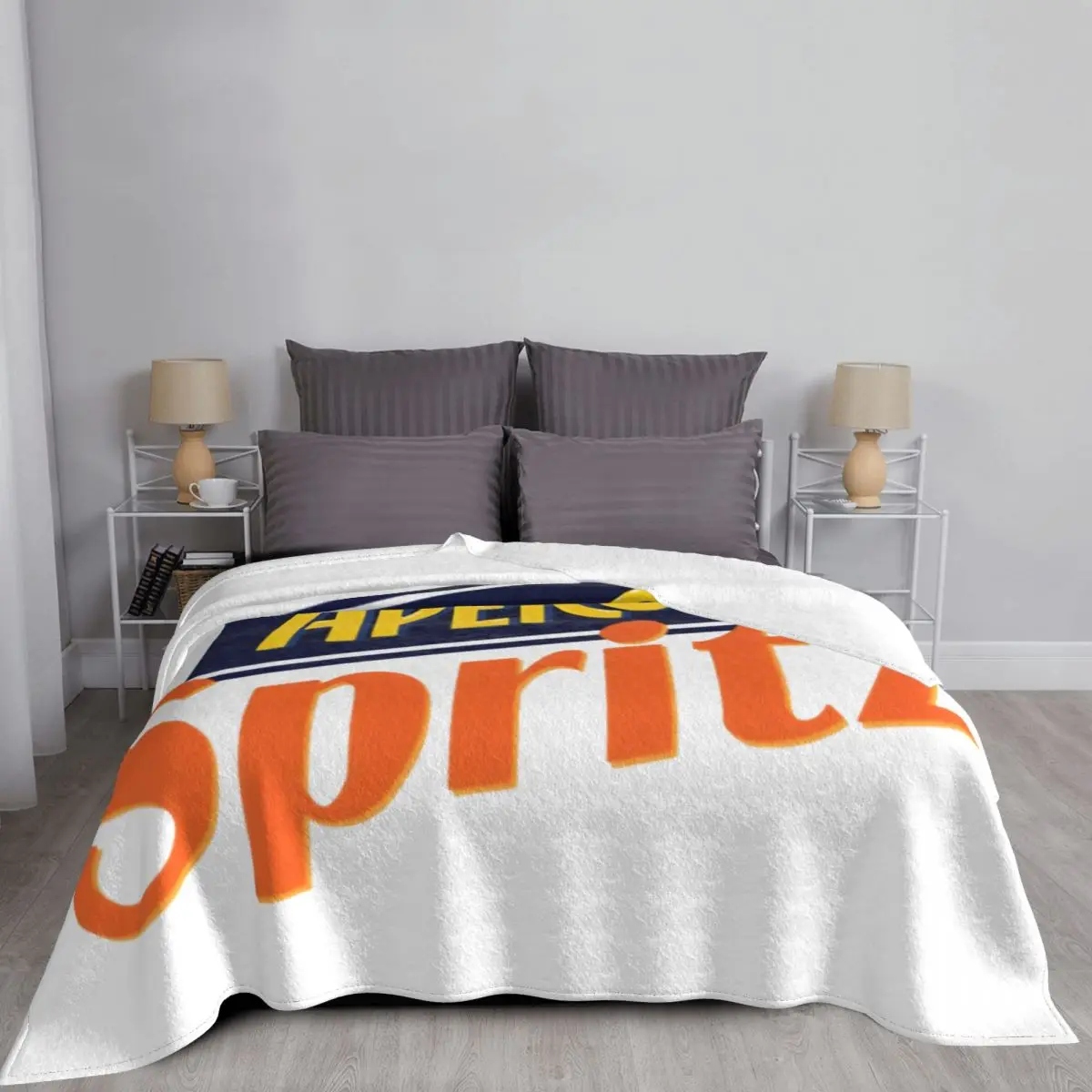 Aperols Spritz Blankets Fleece All Season Portable Soft Throw Blanket for Sofa Couch Rug Piece