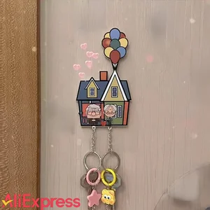 سلسلة المفاتيح للأزواج ، قلادة منع الخسارة على الجدار ، سلسلة مفاتيح الحبيب ، ديكور المنزل ، ملصق الثلاجة ، زخرفة التخزين ، هدية للفتاة ، 1 قطعة أعلى 10 مبيعات باب مفتاح الحائط - No5