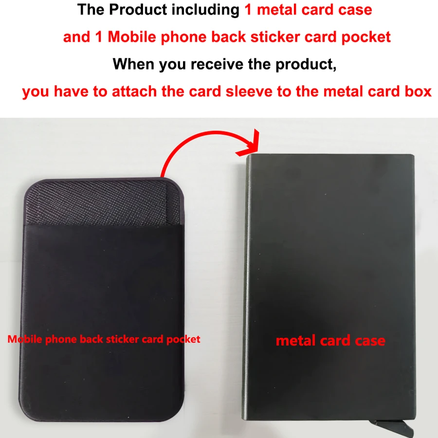 Engraving Rfid Credit Card Holder Smart Minimalist Pop Up Metal Wallet Slim Thin Bank Cardholder Case Customized Wallets for Men