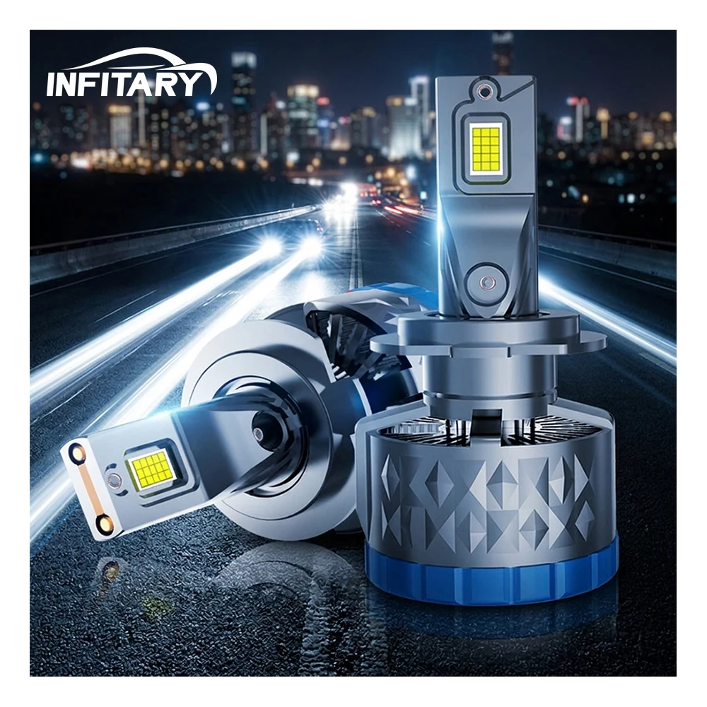 Infitary H7 LED Headlight Bulb 160W High Power 2 Copper Tube H4 LED Canbus H11 HB3 9005 HB4 9006 H1 H8 H9 LED Fog Light for Car