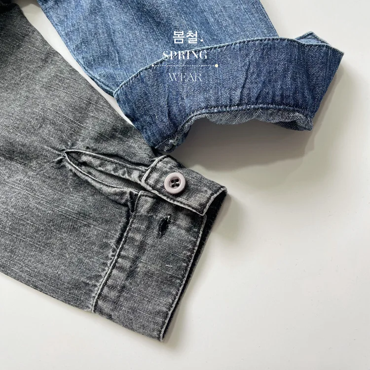 RAISE Frühling Herbst Koreanische Kinder Jungen Denim Hemd Pullover Solide Große Tasche Babys Jungen Hemd Westlichen stil Kleinkind Jungen tops – Detail 18