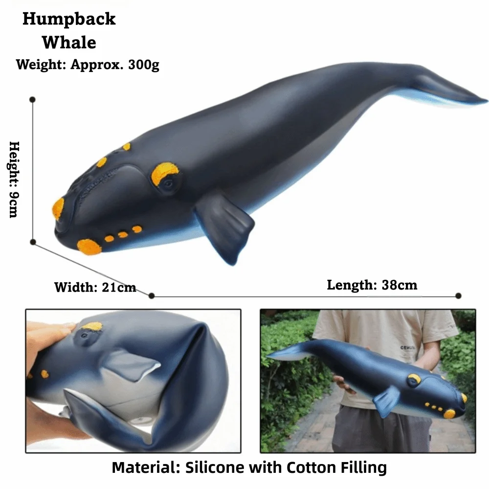 

Фигурки океанских животных большого размера, мягкая резиновая наполнитель, имитация модели мегалодона, фигурки из ПВХ, модель великой белой акулы