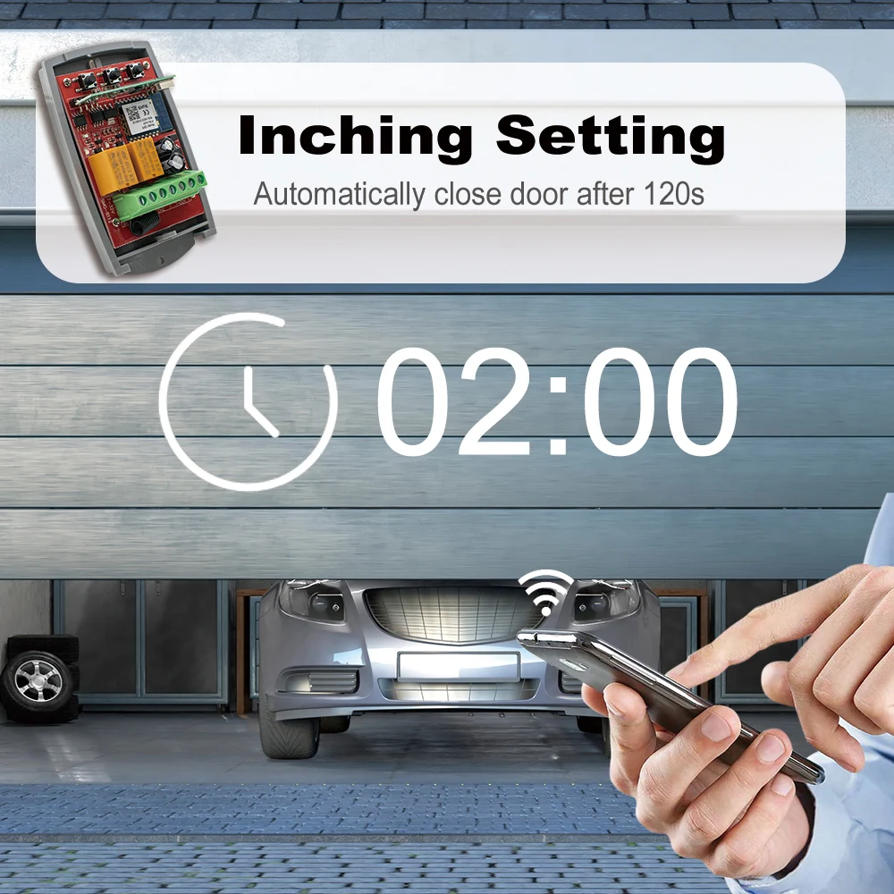 Imagem -04 - Tuya-receptor de Controle Remoto Universal Código de Rolamento Portão de Garagem Abridor de Porta Wi-fi Teclado com Transmissor Alexa 433 Mhz