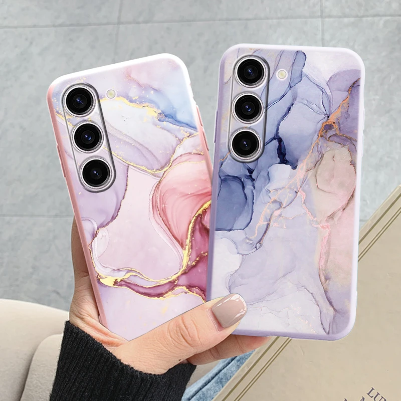 Case For Samsung A55 5G Back Cover Protective Silicone Funda Fashion Marble Stone Texture Coque For Samsung Galaxy A55 A 55 Capa