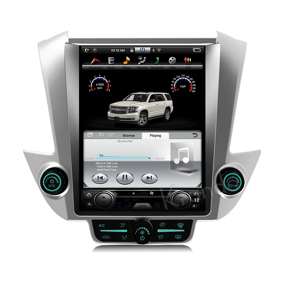 

Автомобильный радиоприемник Krando 12,1 дюйма Tesla Android Carplay для Chevrolet Tahoe/Suburban 2015-2020 GPS-навигация DSP стерео авто радио