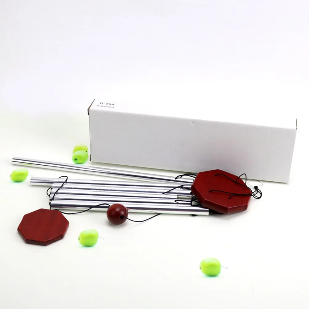 

1Pcs Wood Metal Wind Chime Rust Resistant Garden Hanging Ornament Household Wall Mounted Decorative Symbol of Good Fortune