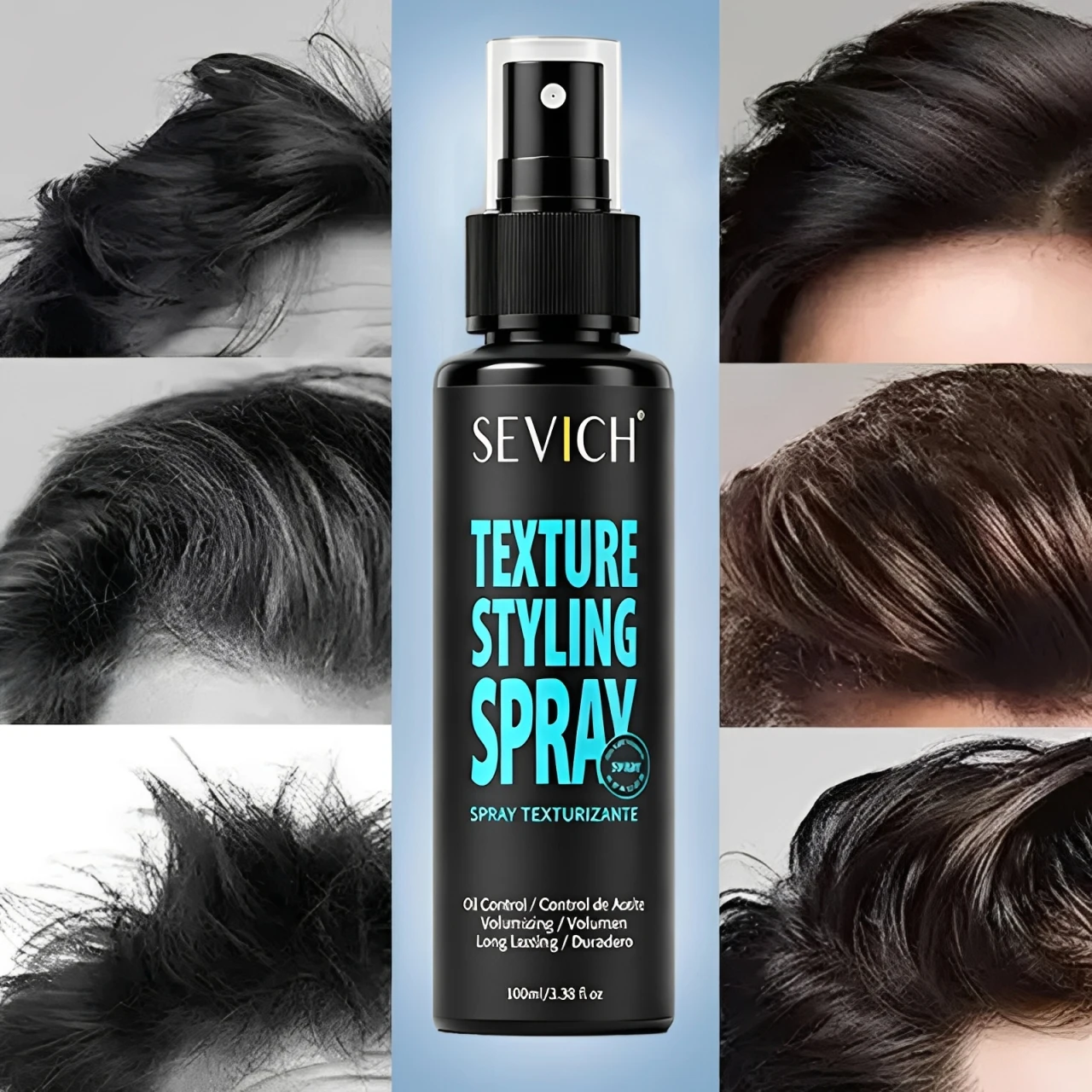 100ml Hair Styling Spray Beach Wave Fluffy Volumizing Hair Spray Natural Hold Hairdress Salon Holding Spray for All Hair Types