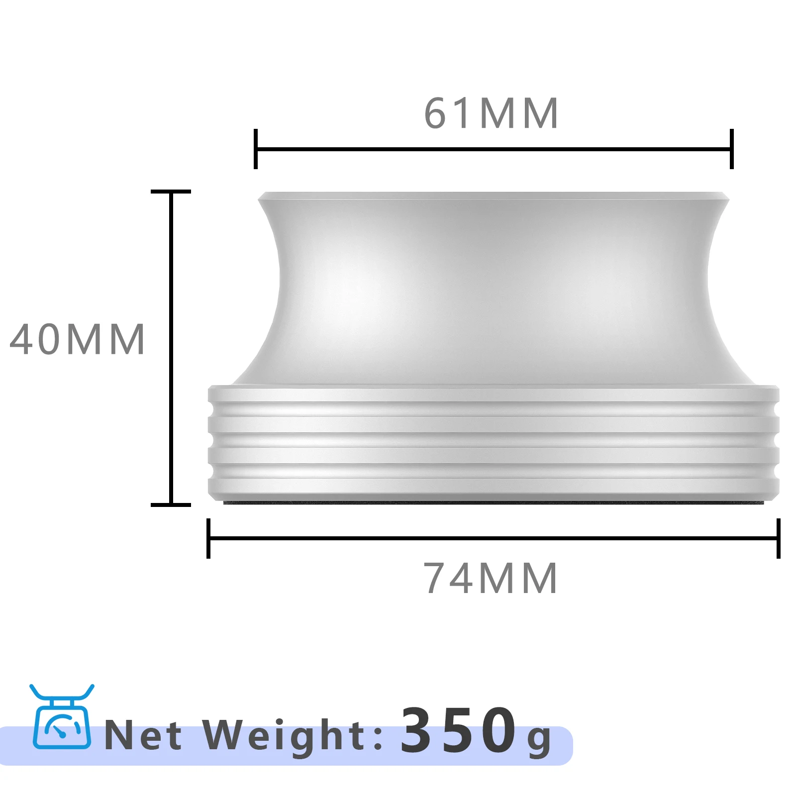 LP Vinyl Recorder 280G 350g Clip Disc Legierung Aufnahme Aluminium Eliminierung Plattenspieler Vinyl LP Disc Stabilisator – Detail 4