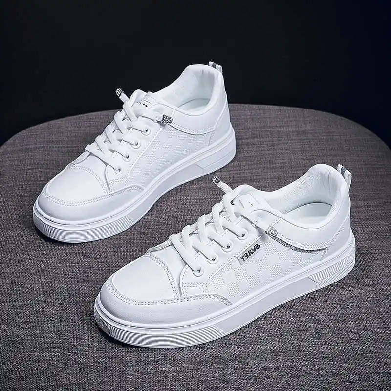 

Новые стильные женские кроссовки из экокожи с шнуровкой, красные, повседневные, большие размеры, спортивные, быстрая доставка, приветственная акция, высокое качество