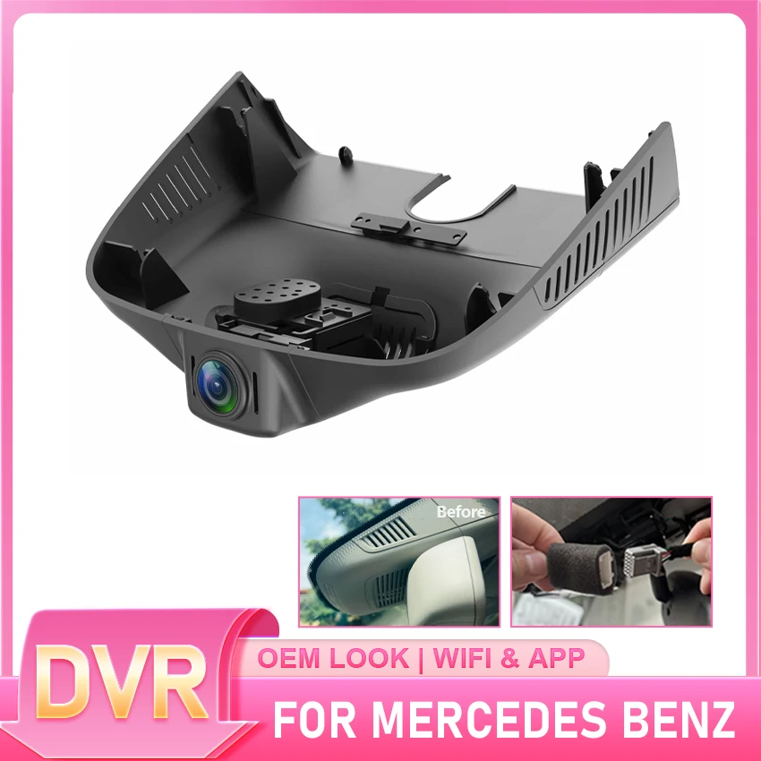Plug and play Car DVR Wifi HD Dash Cam Camera For Mercedes Benz ML w166 w164 ml320 ml350 GL x164 x166 gl320 gl350 gl450 2011~15