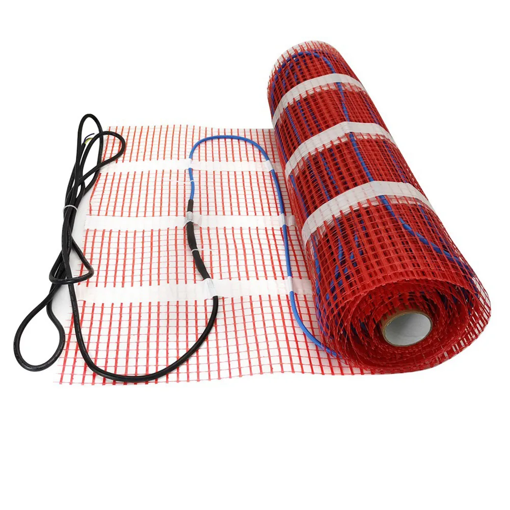 Electric Floor Heating Kit Pad  Digital Thermostat 220V  Radiant Warming Equipment  Easy to Install Home Floor Heating Pad