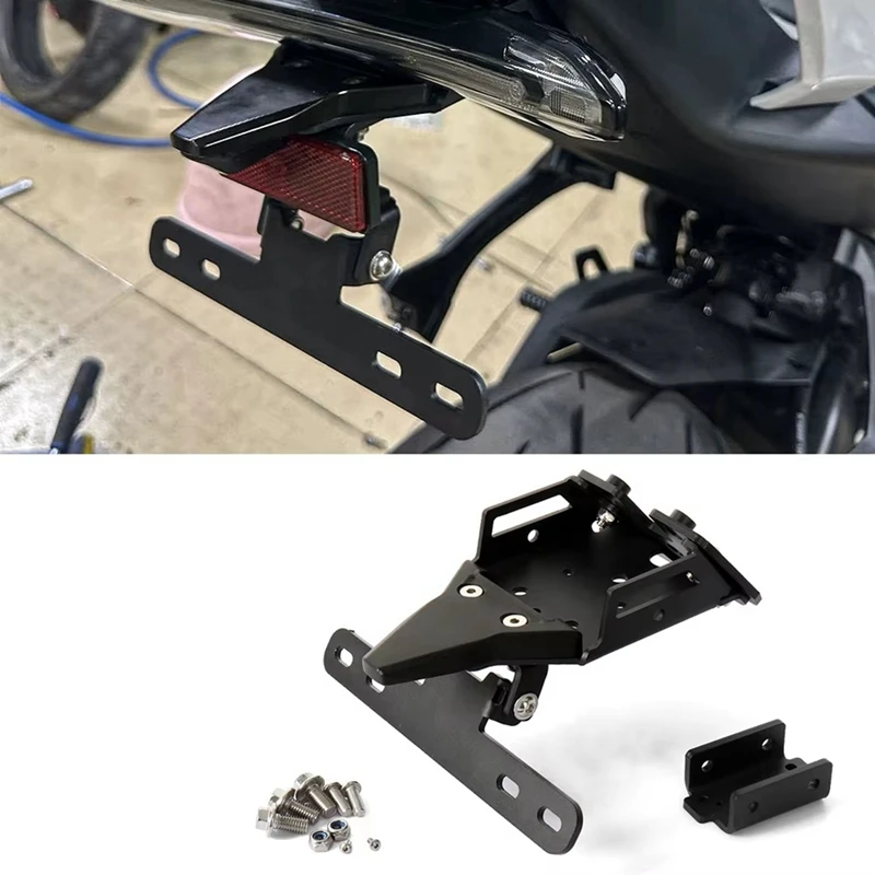 Motorcycle Rear License Plate Holder Bracket Tail Tidy Fender Eliminator For CFMOTO 675SR-R 675SRR 675 SR-R