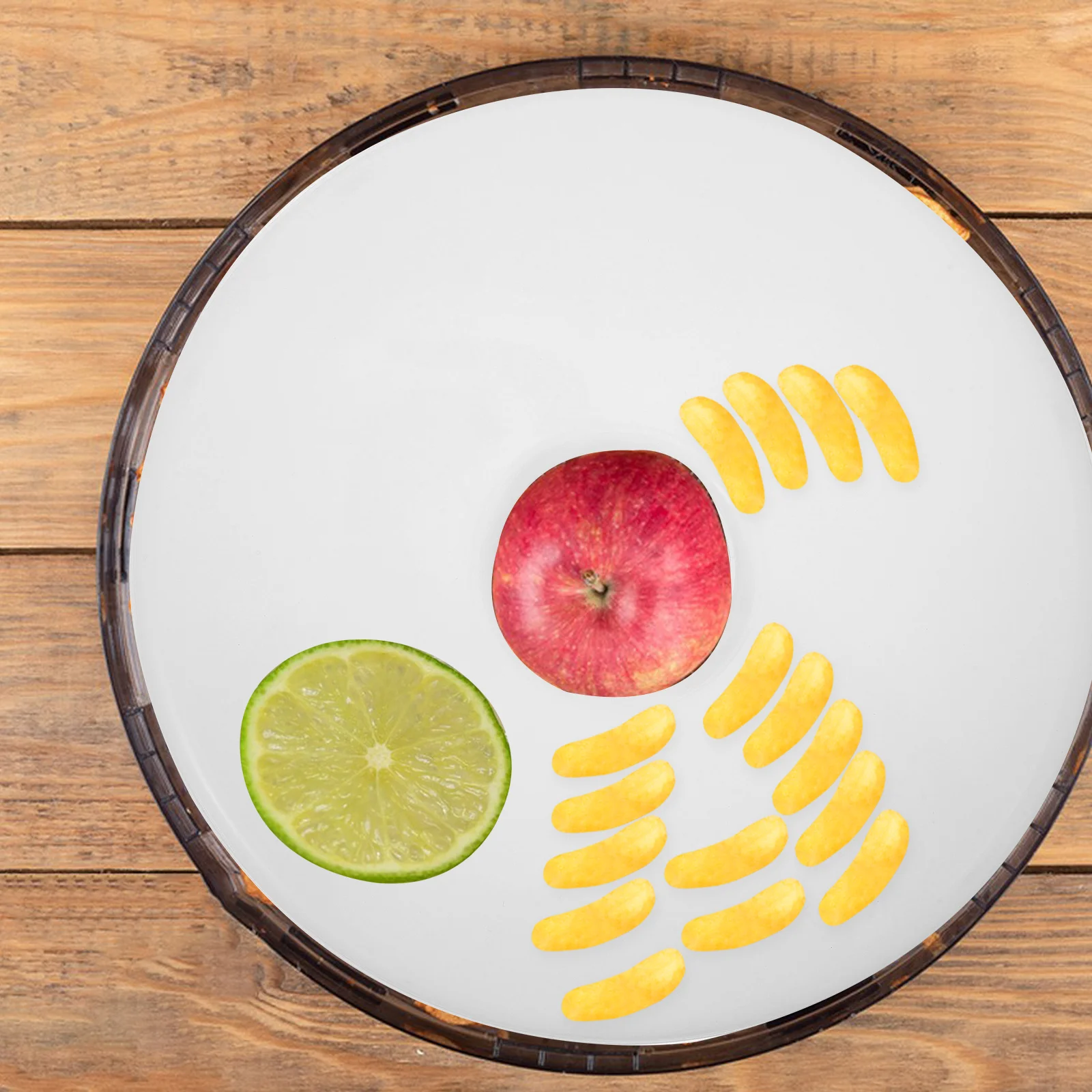 

Fruits Dryer Accessories Dehydrator Round Trays Food Plastic Mat for Liners White Mats