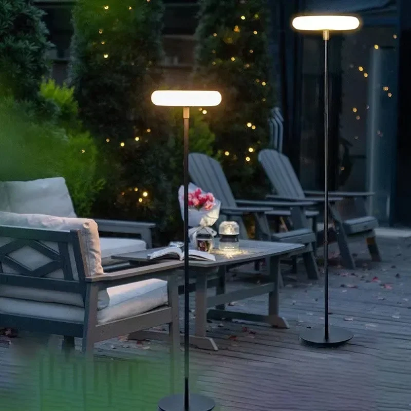 Imagem -02 - Solar Outdoor Floor Lamp Jardim Luz Varanda Camping High Lamps Usb Charge Villa Jardim Luz Solar Gramado Luzes Led Impermeável