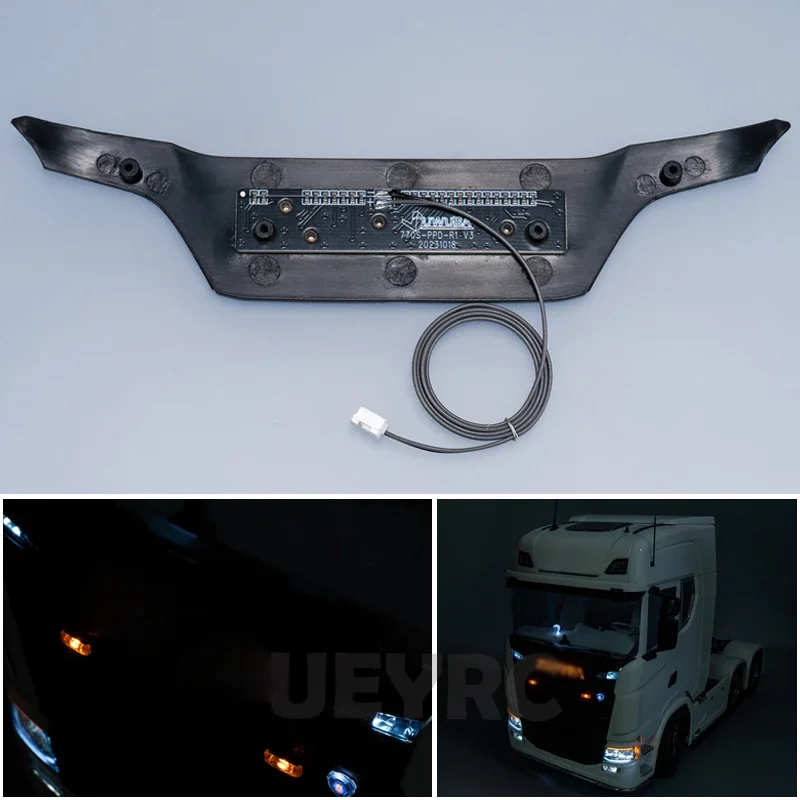 LED Simulation Glowing Logo for 1/14 Tamiya RC Dump Truck SCANIA 770S 56368 56371 Car Accessories