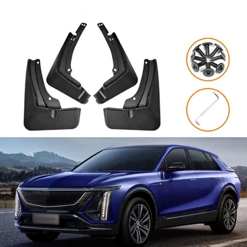 

Car Mudguards For Cadillac LYRIQ 2022-2024 Fender Mud Guard Flap Splash Flaps Mud Flaps Spare Parts Parts