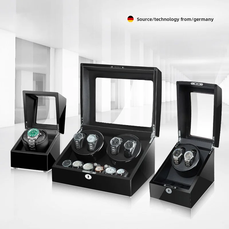 

4+6 Watch Winder Automatic Watches Shaker PU Leather Mechanical Watch Box Watch Jewelry Display Box Storage Case
