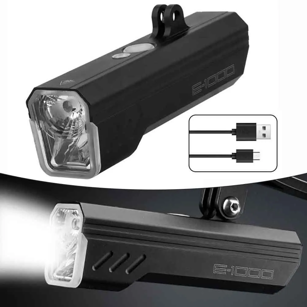 Uitgebreide fietsuitstapjes Fietskoplamp Aluminium fietslicht Ultraheldere verlichting Mooie lijnen Lichtgewicht ontwerp