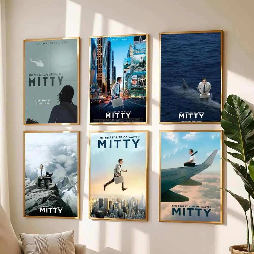 classic movie T-The Secret Life of Walter Mitty-Y Poster Modern Wall Decal for Living Room Cafe Office Bar and Bedroom