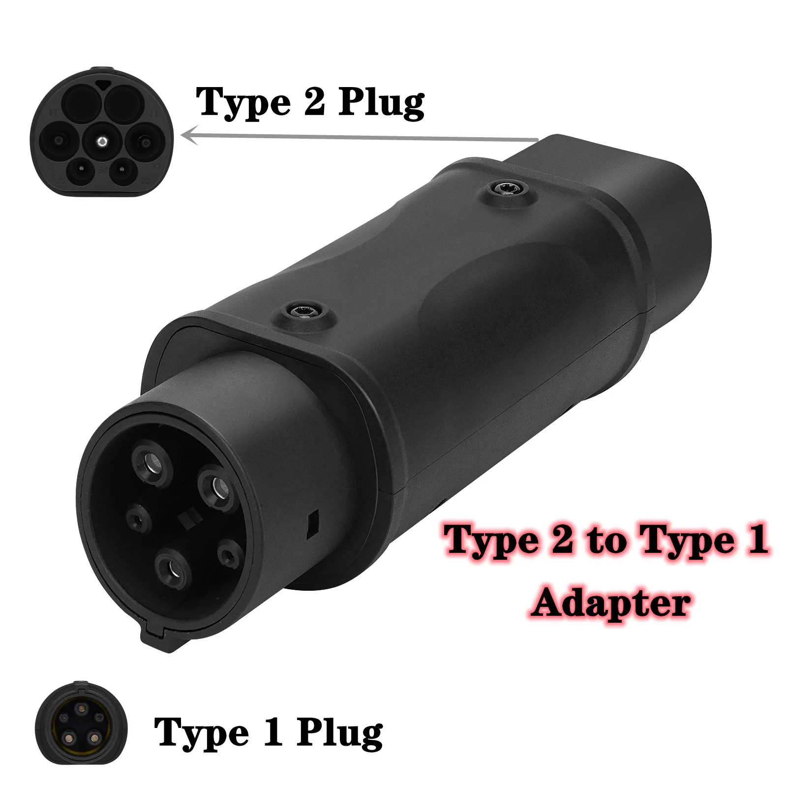 GKFLY 32A EV Charger Converter Charging Station IEC 62196 Type 2 to J1772 Type 1 Electric Cars Charging Adapter