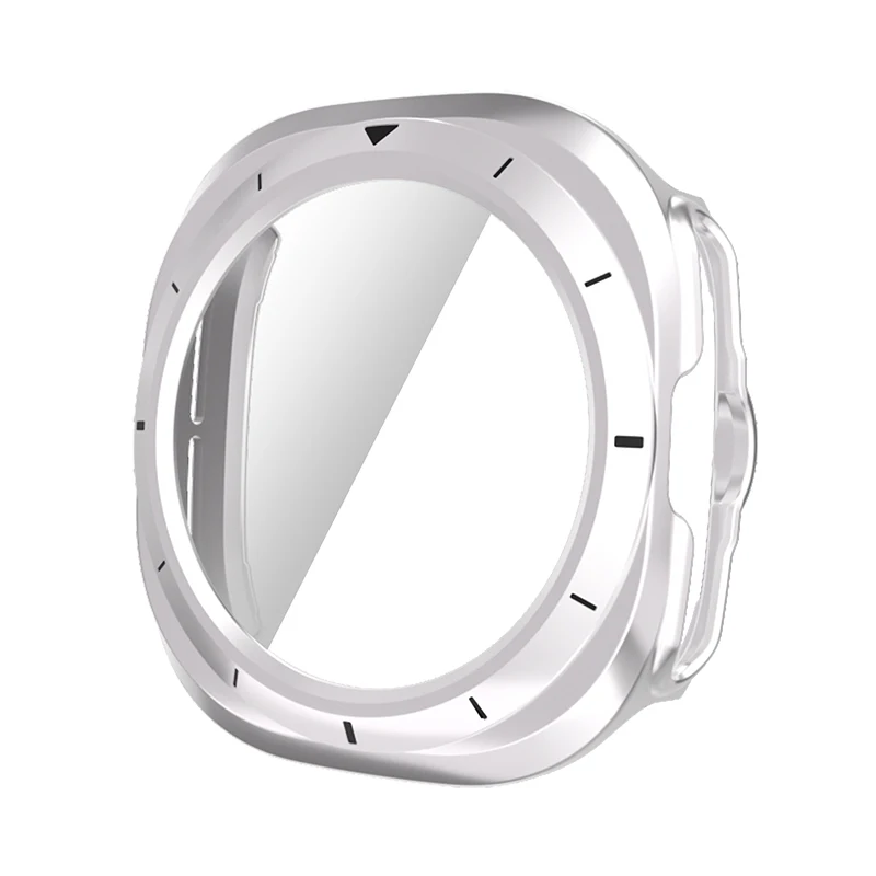 Cristal + funda para Samsung Galaxy Watch 7 Ultra 47MM, resistente al agua, cubierta de parachoques duro de PC + Protector de pantalla para Galaxy Watch 7 Ultra 47mm