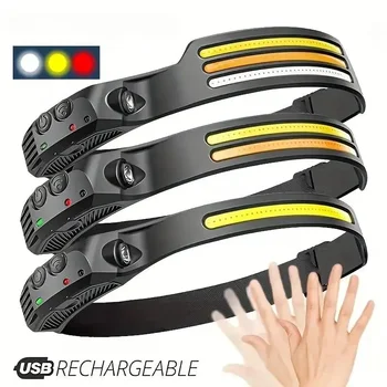 ハイパワーLED充電式懐中電灯、自己防衛用品、超強力なヘッドランプ、自己防衛用品