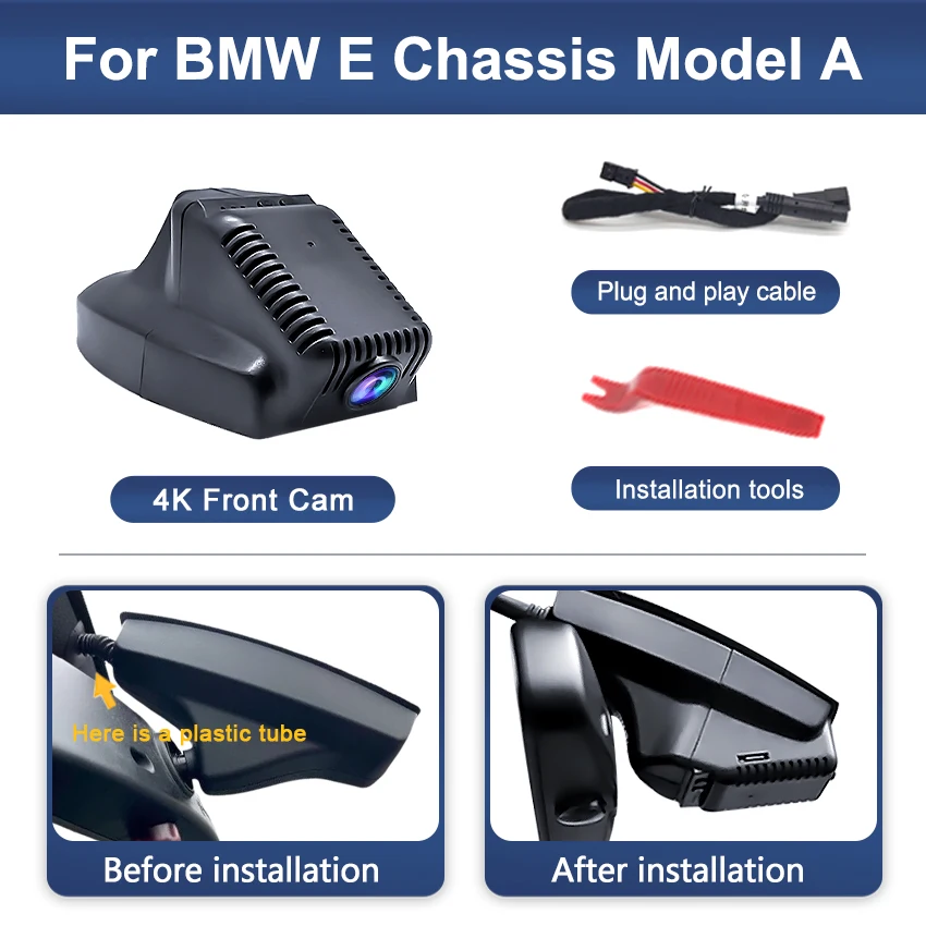 Nieuwe 4K Auto DVR Wifi DVR Video recorder dash cam Voor BMW 1 3 5 7X1X3X5X6M Serie E60 E61 E65 E66 E70 E72 E83 E84 E88 E92 E93 - afbeelding 1