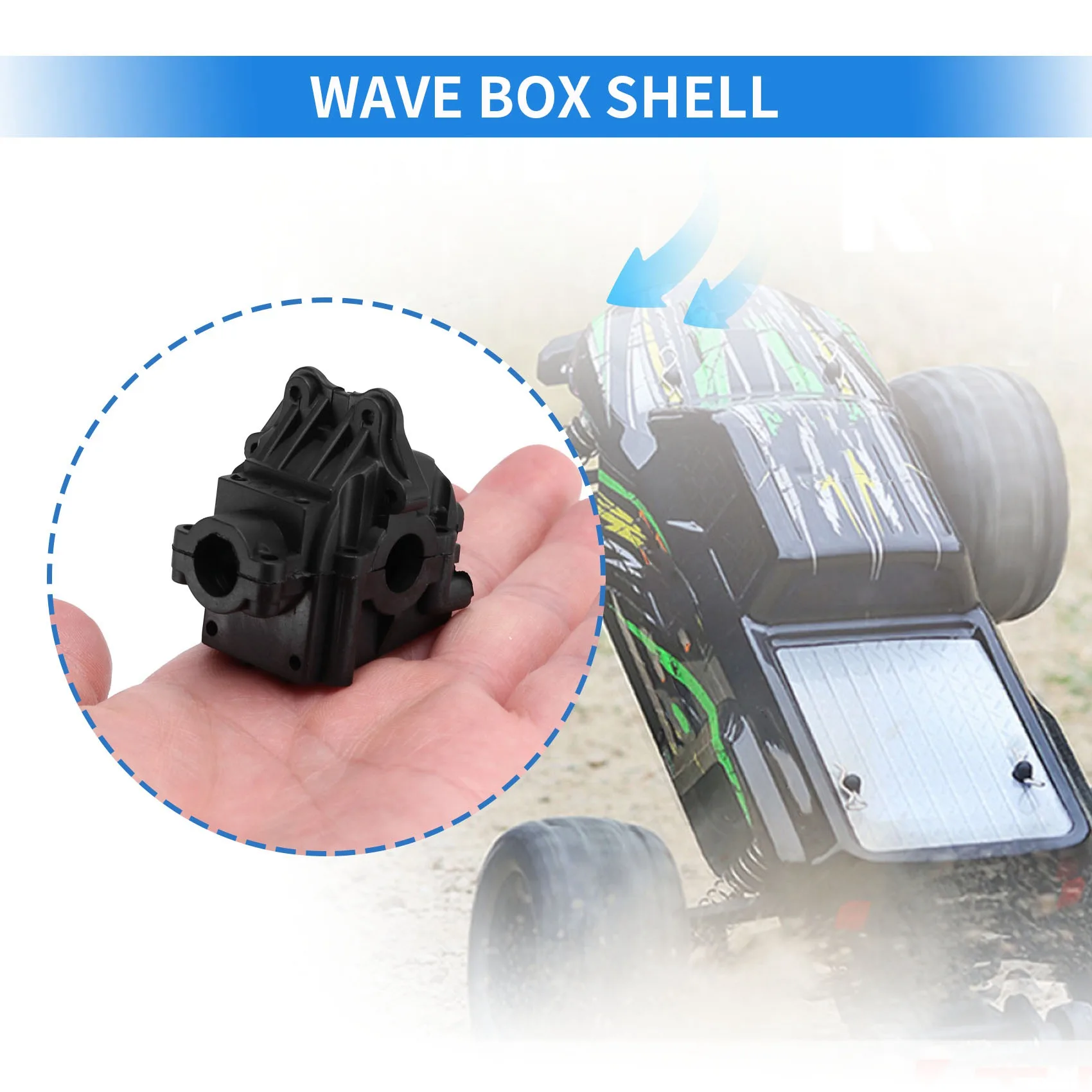 2 piezas 144001 -1254 Caja de cambios Wave Box para WLtoys 144001   Repuestos de automóviles RC 4WD 1/14
