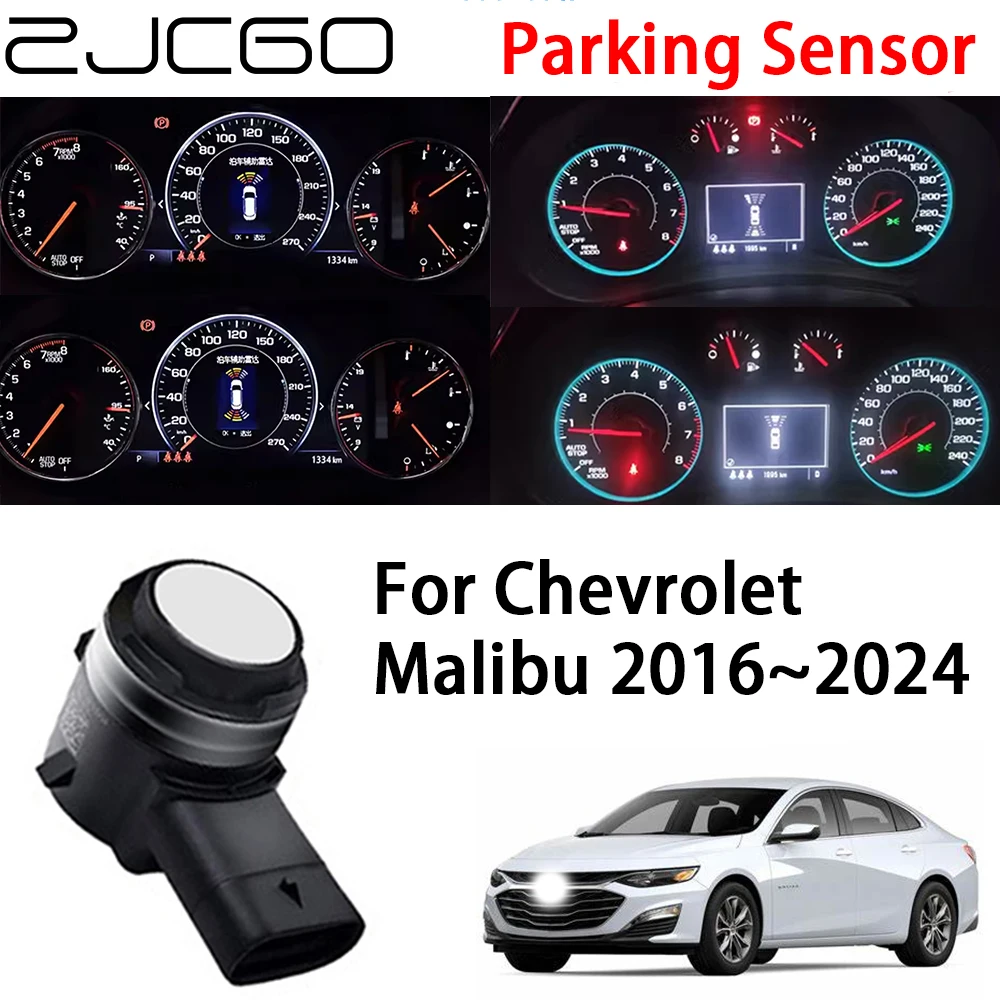 

ZJCGO Car Front Rear Reverse Parking Sensor Assistance Backup Radar Buzzer System for Chevrolet Malibu 2016~2024