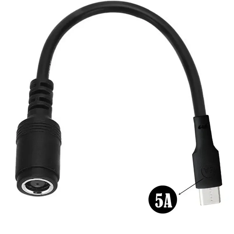 DC7450 Female To Type-C Male 7.4mm * 5.0mm Female To Type-C Male Power Adapter Laptop Adapter Cable 0.15M