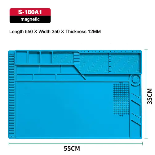 Silicone Soldering Pad Desk Platform Mat for Welding Station Iron Phone PC Repair Magnetic Heat Insulation No Lead S-160 - Image 7